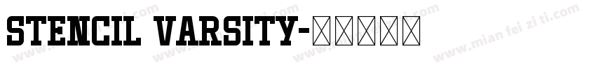Stencil Varsity字体转换